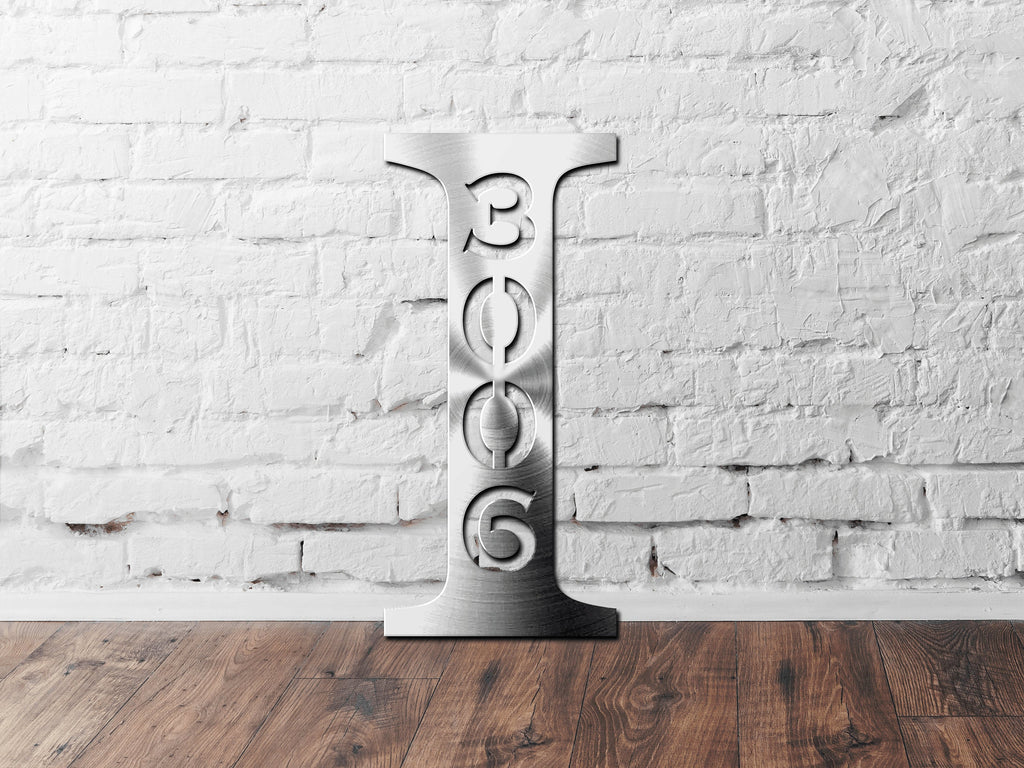 Personalized Metal Address Sign, Last Name Letter Address Sign, Custom Last Name Address Plaque, Metal Letter Sign Front Porch, Outdoor Sign