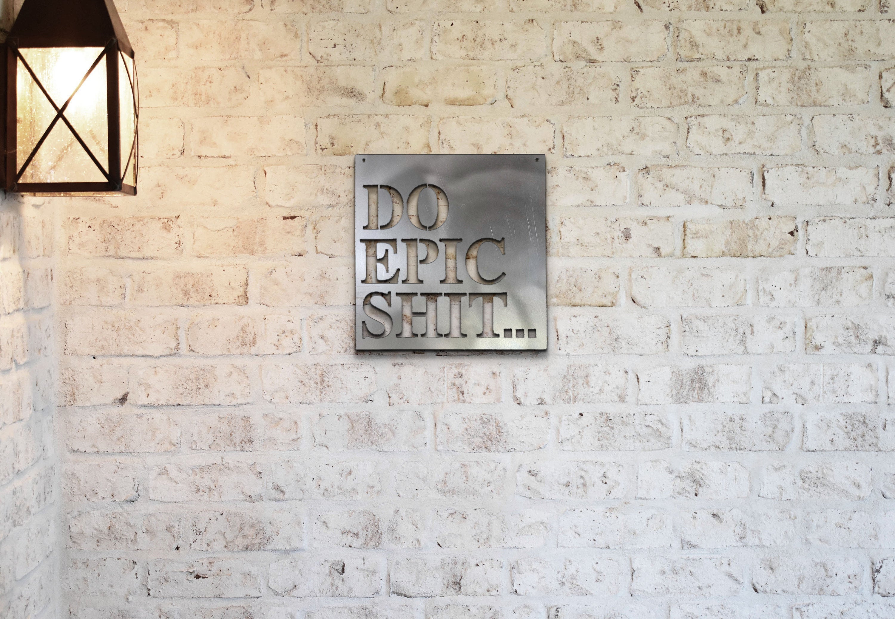 Do Epic Shit Metal Sign | Garage Sign | Man Cave Sign | Metal Wall Sign | Motivational Sign