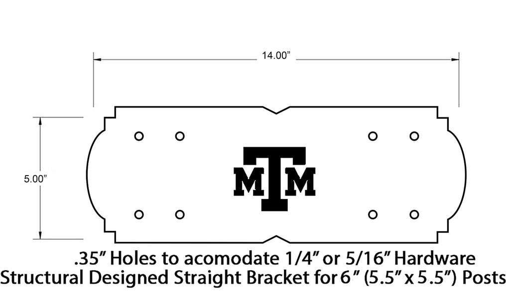 Hexagonal Angle Bracket Decorative Design for 6x6 Post, 6x6 Pergola Bracket, Hexagon Angle Bracket