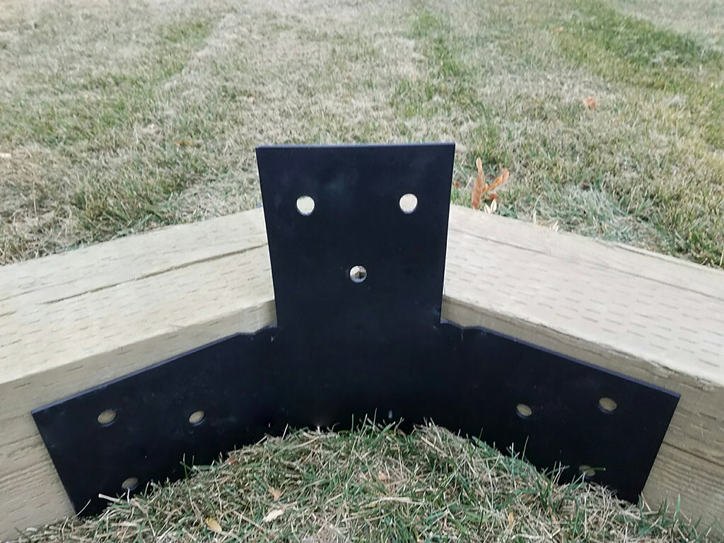 16 Piece Octagon Pergola Bracket Set for 6 X 6 Posts - Heavy Duty Pergola Brackets Made In the USA!