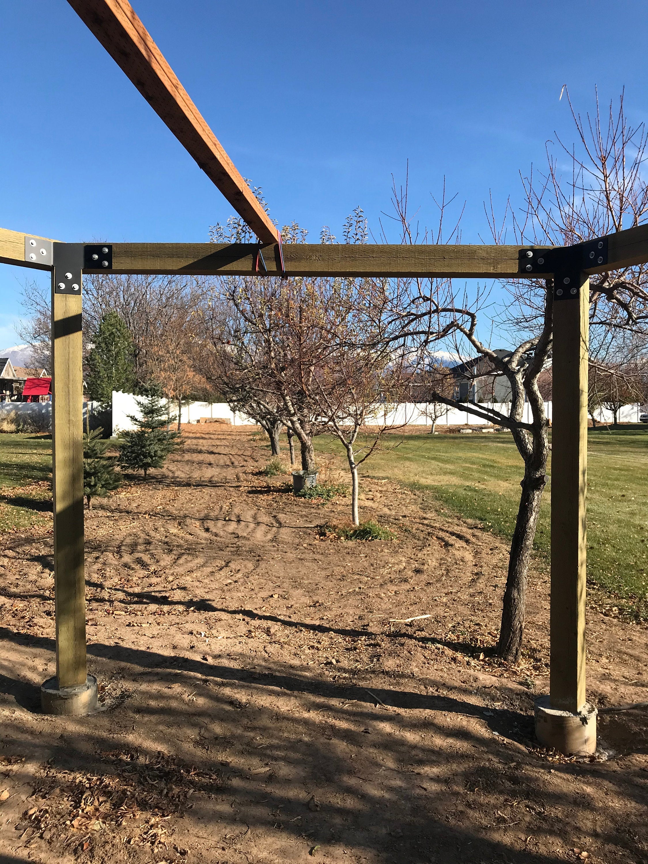 16 Piece Octagon Pergola Bracket Set for 8 x 8 Posts - Heavy Duty Pergola Brackets Made In the USA!