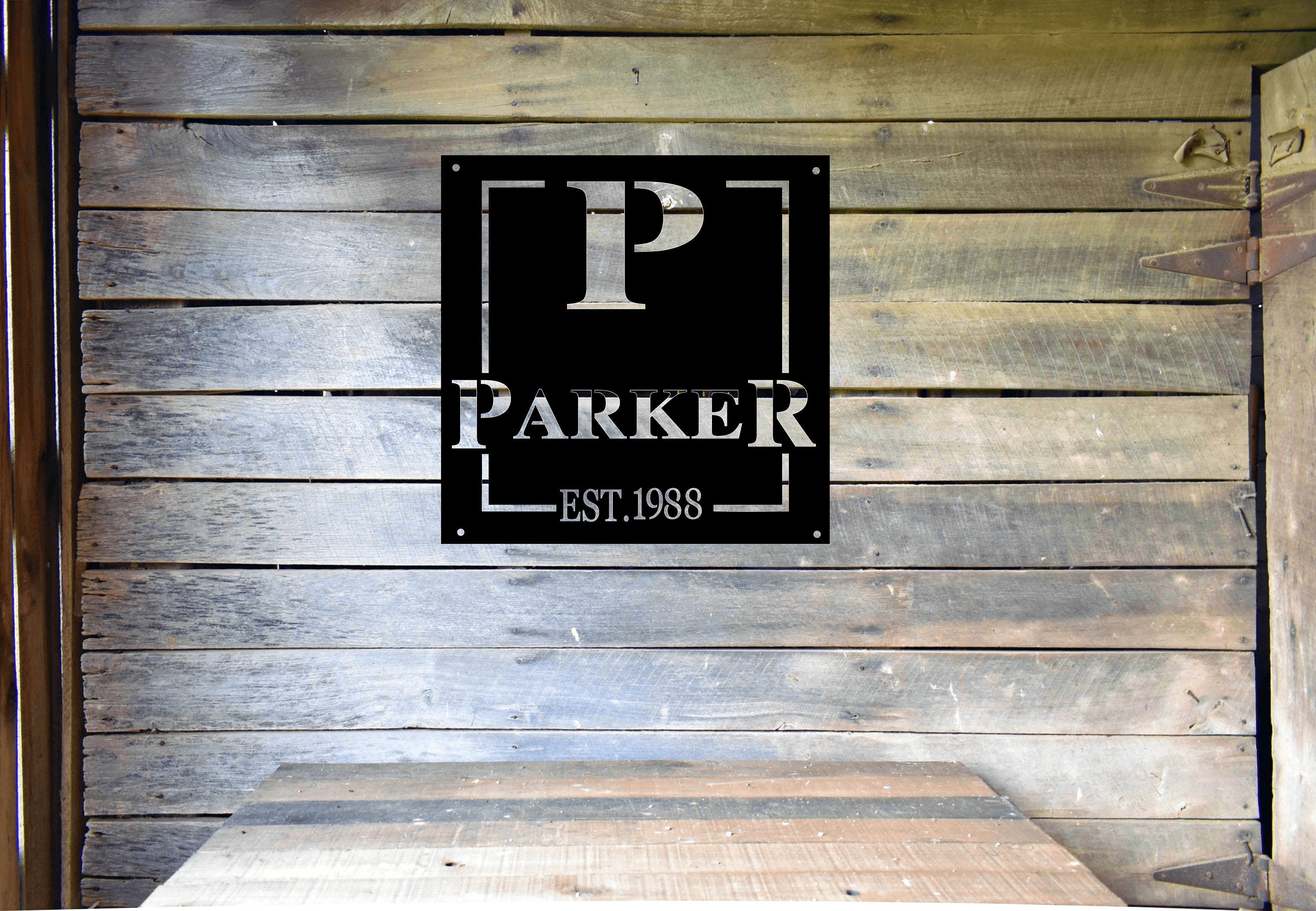 Family Name Established Sign, Personalized Established Family Sign, Metal Family Sign, Last Name Sign, Custom Family Metal Sign, Est Sign