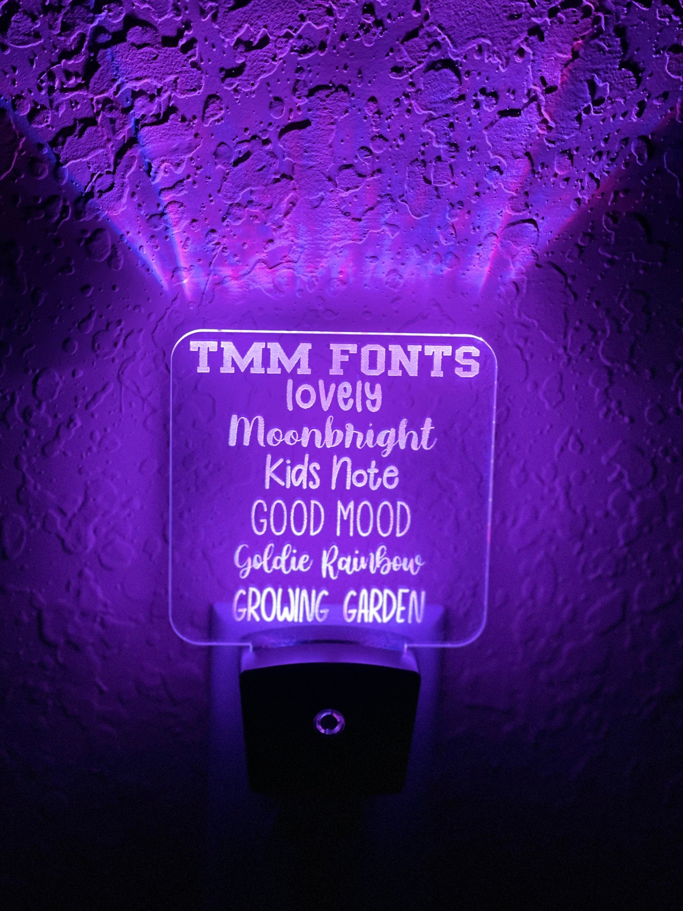Personalized LED Rainbow & Clouds Night Light | 7 Color Changing | Plug in Night Light | Name Light | Children's Night Light | Room Light
