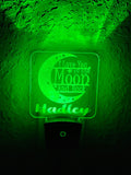 Personalized LED I Love You to the Moon & Back Night Light | 7 Color Changing | Plug in Night Light | Name Light | Night Light | Kids Light