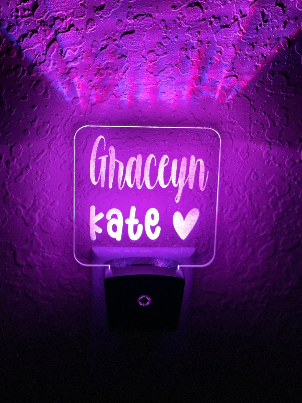 Personalized LED Name Night Light | 7 Color Changing | Plug in Night Light | Name Light | Children's Night Light | Kids Room Light