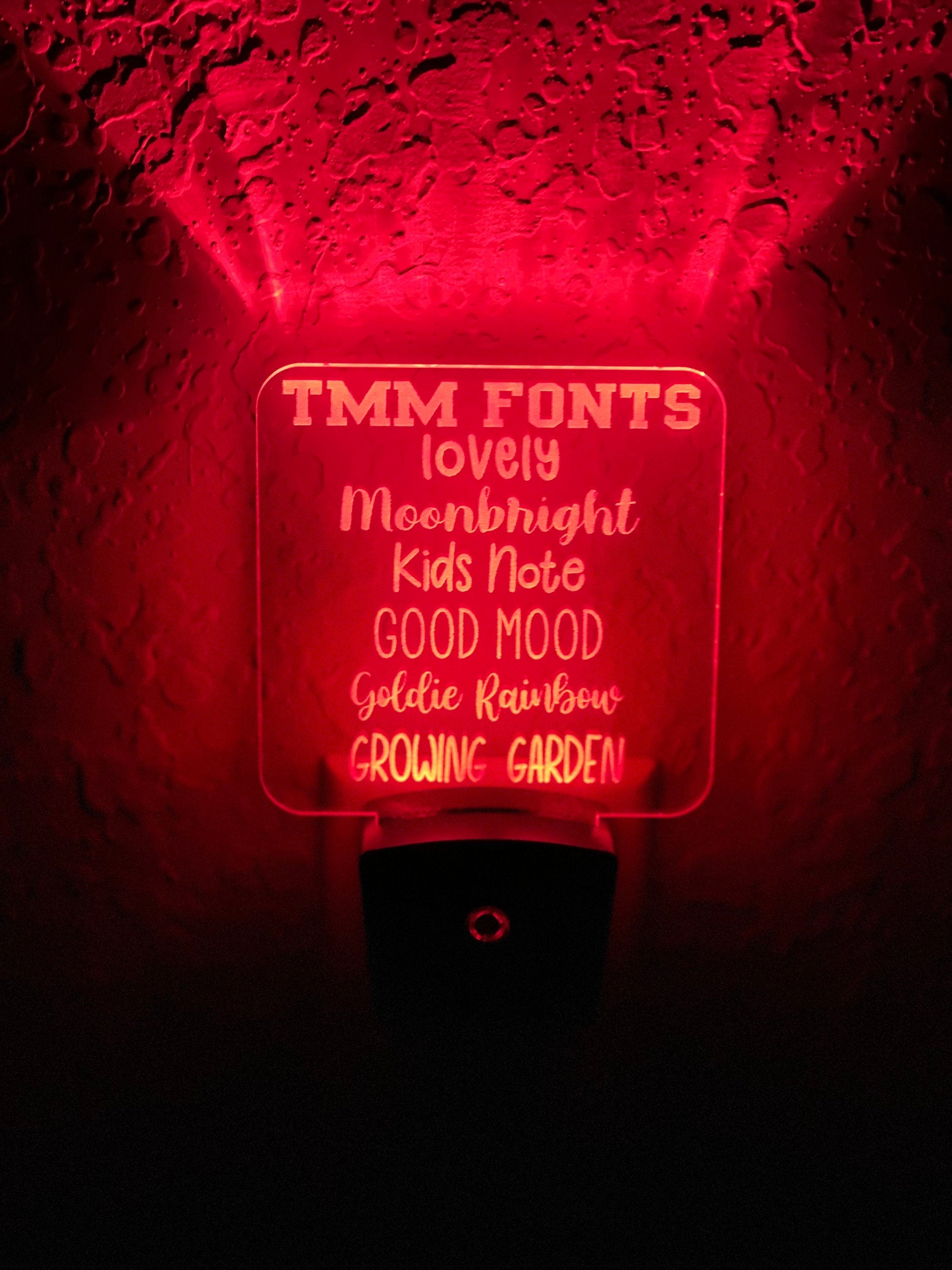 Personalized LED Name Night Light | 7 Color Changing | Plug in Night Light | Name Light | Children's Night Light | Kids Room Light
