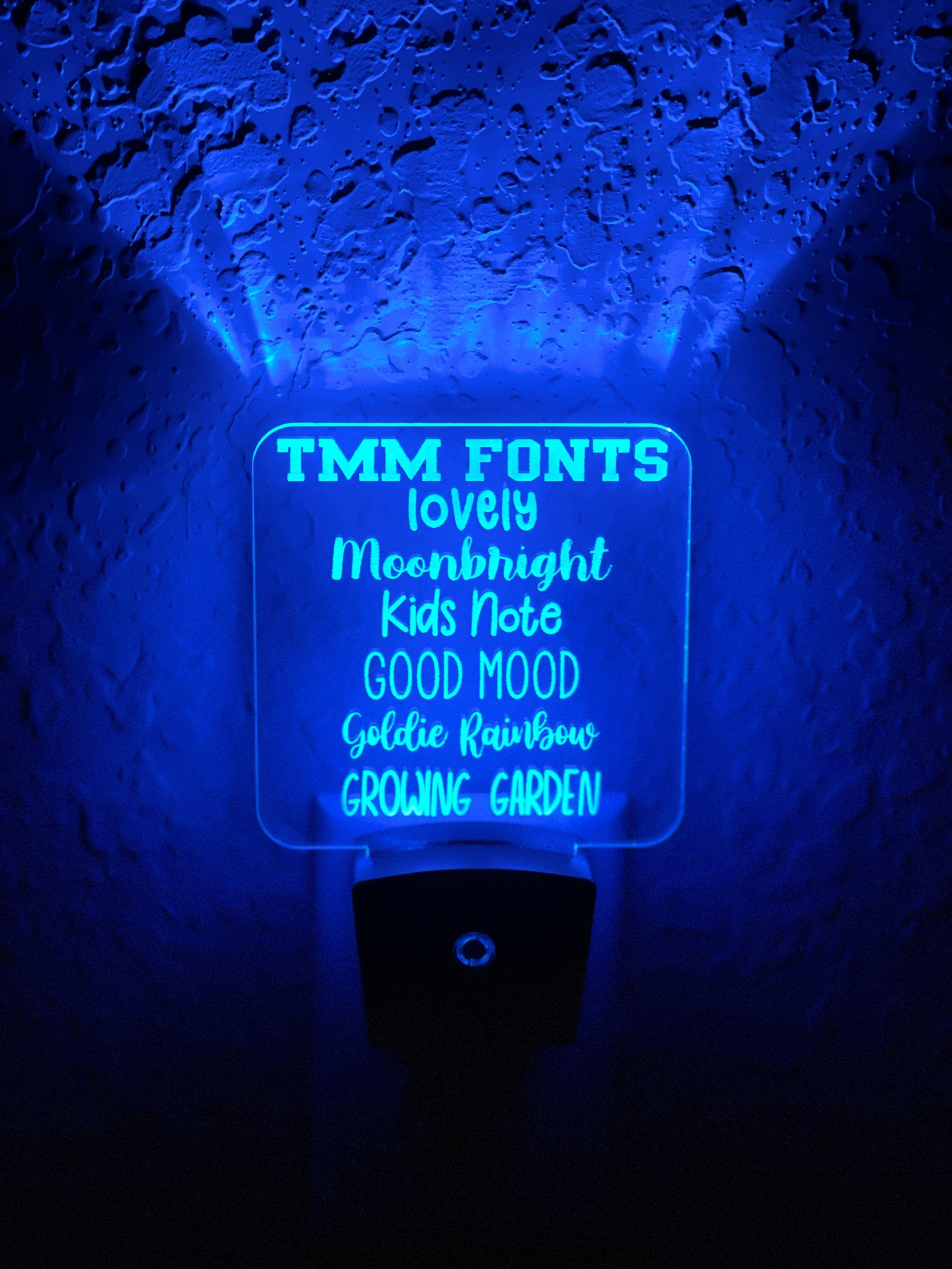 Personalized LED Unicorn Night Light | 7 Color Changing | Plug in Night Light | Name Light | Children's Night Light | Kids Room Light