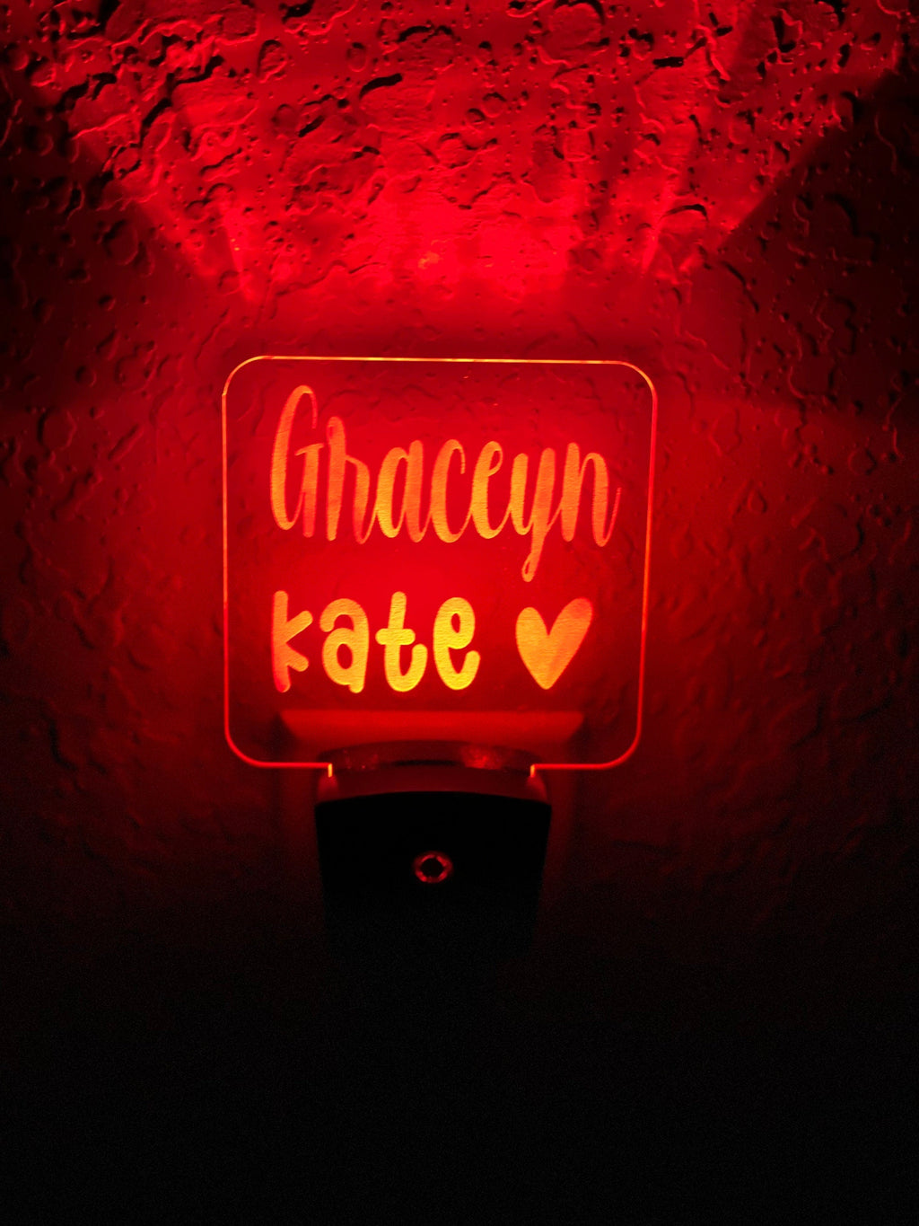 Personalized LED Name Night Light | 7 Color Changing | Plug in Night Light | Name Light | Children's Night Light | Kids Room Light