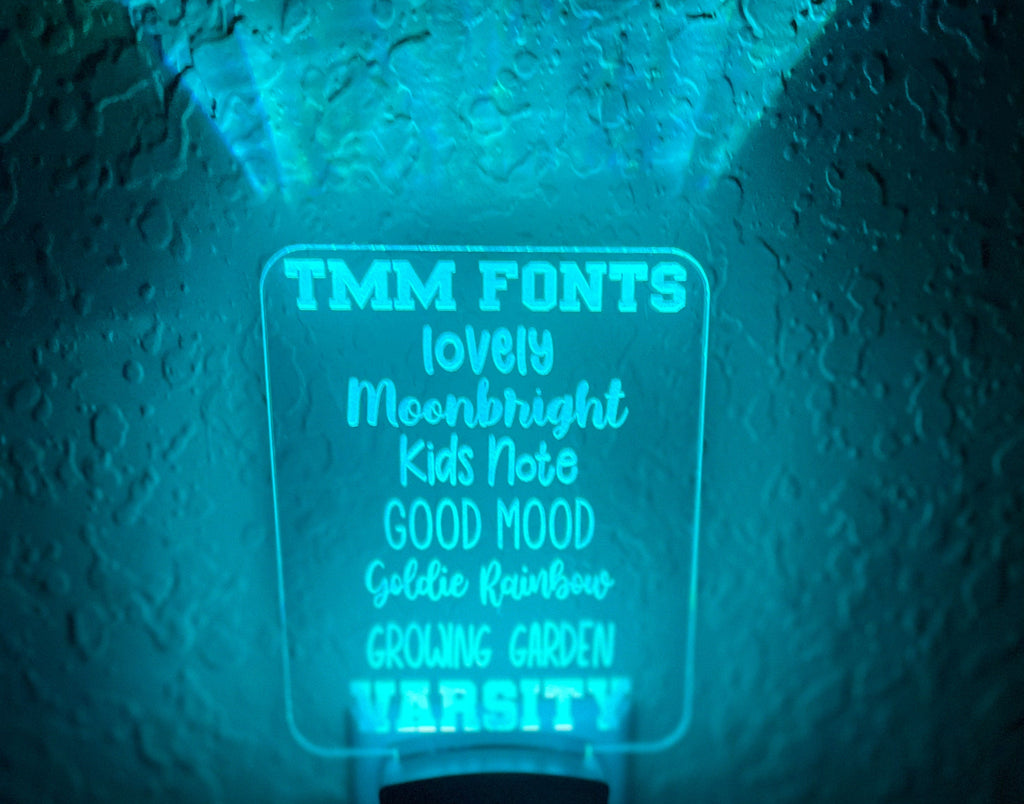 Personalized LED Softball Batter Night Light | 7 Color Changing | Plug in Night Light | Name Light | Children's Night Light | Kids Light