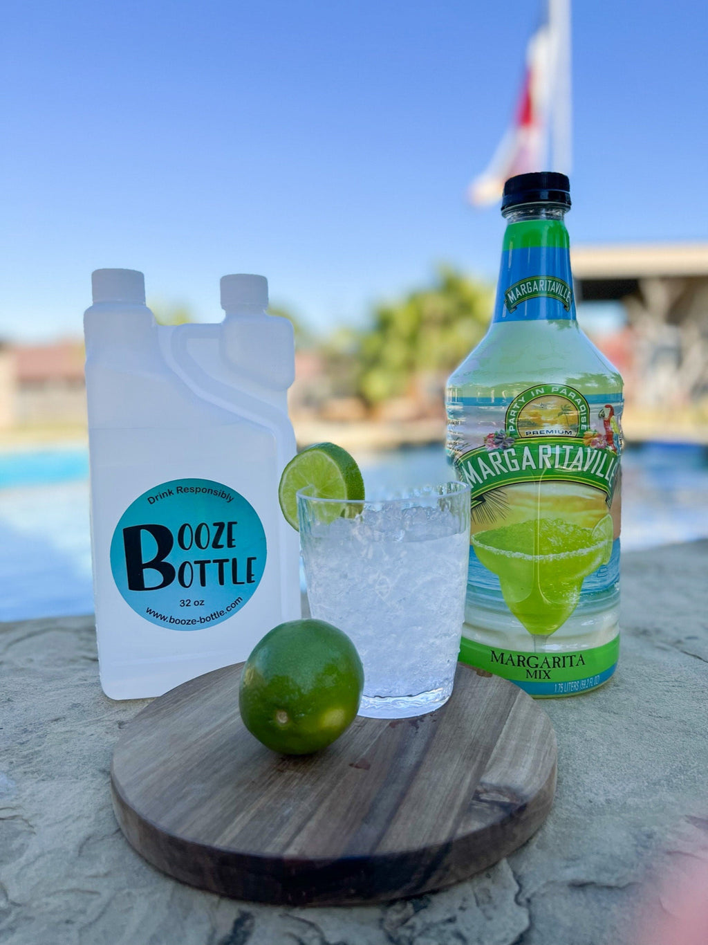 8 oz Booze Bottles - The Ultimate Liquor Storage Flask & Shot Glass all in One - Can be Personalized