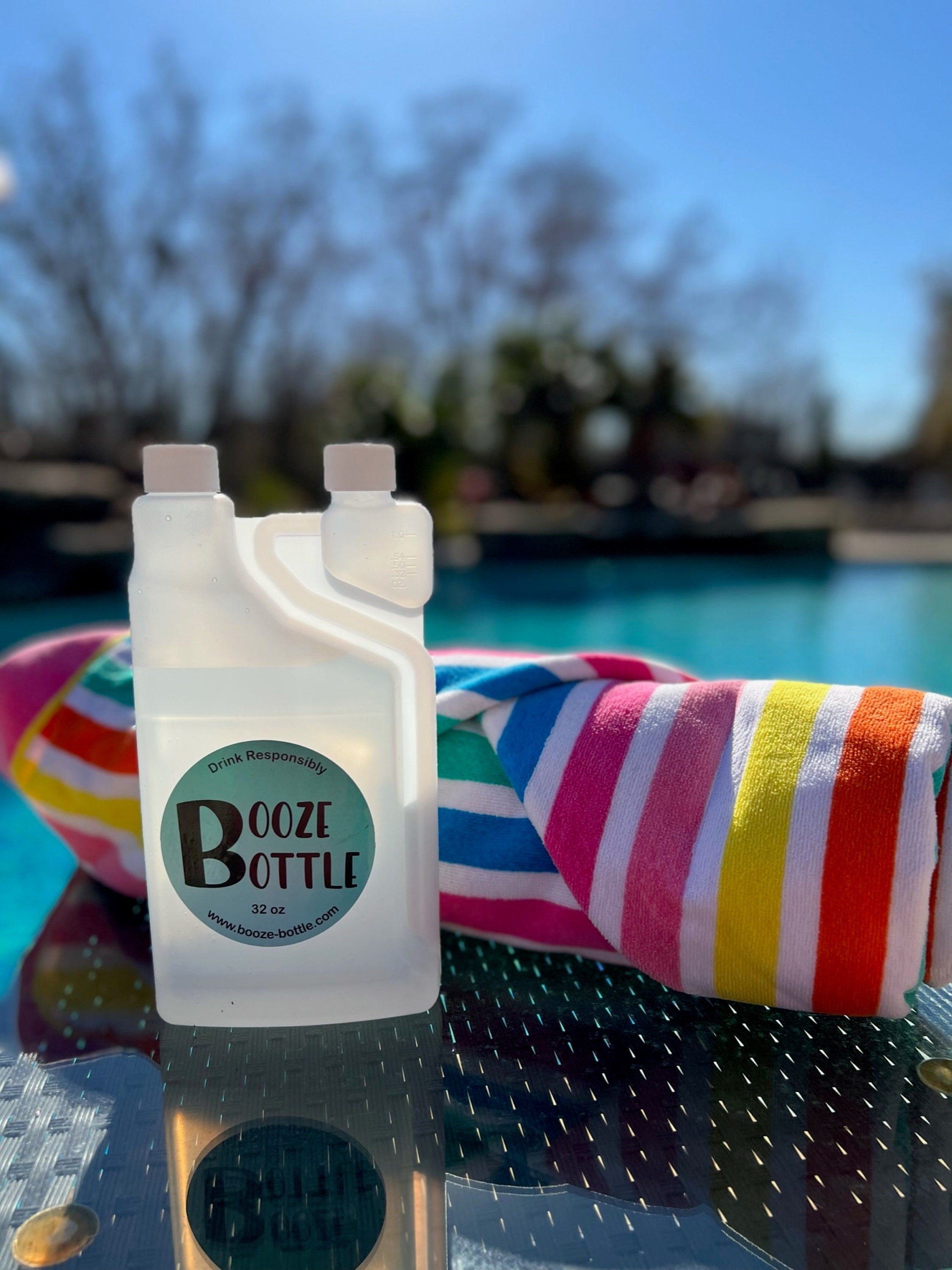 Booze Bottles Combos - The Ultimate Liquor Storage Flask & Shot Glass all in One - Can be Personalized