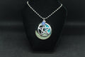 Blue Moon Pentacle Necklace Crystal Witch Witchy Jewelry Witchcraft Wicca Wiccan Pagan Metaphysical