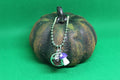 Purple Mushroom Pentacle Keychain Charm Zipper Pull Crystal Witch Witchy Jewelry Witchcraft Metaphysical