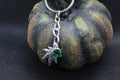 Green Cannabis Weed Keychain Charm Zipper Pull Crystal Witch Witchy Jewelry Witchcraft Metaphysical