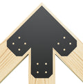 Chamfered Design Dog Eared Timber Truss Brackets for 6x6 Posts, 6" Timber Truss Brackets