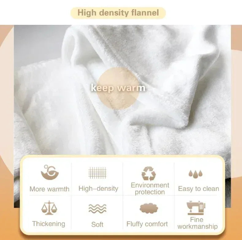 Personalized Teddy Bear Plush Blanket: Floral Crown, Soft Flannel Fleece Throw, Custom Name Gift