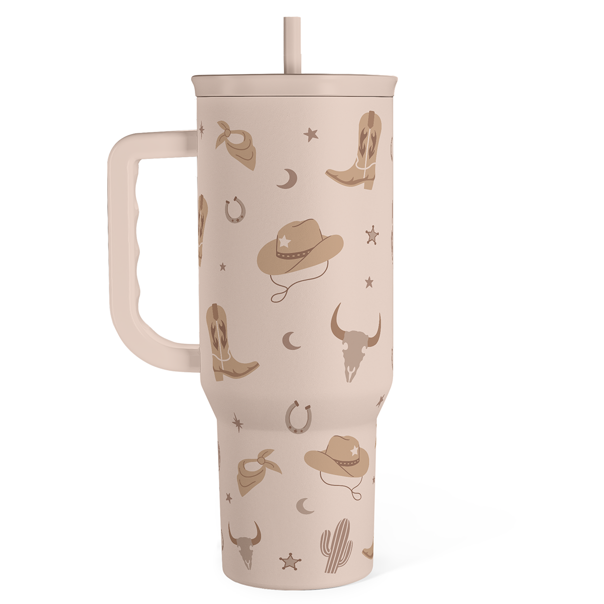 Brown Cowgirl Slidemate | Slider Tumbler with Handle 40oz