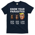 Know Your Parasites Anti Trump Funny Luna Tick Democrat T-Shirt