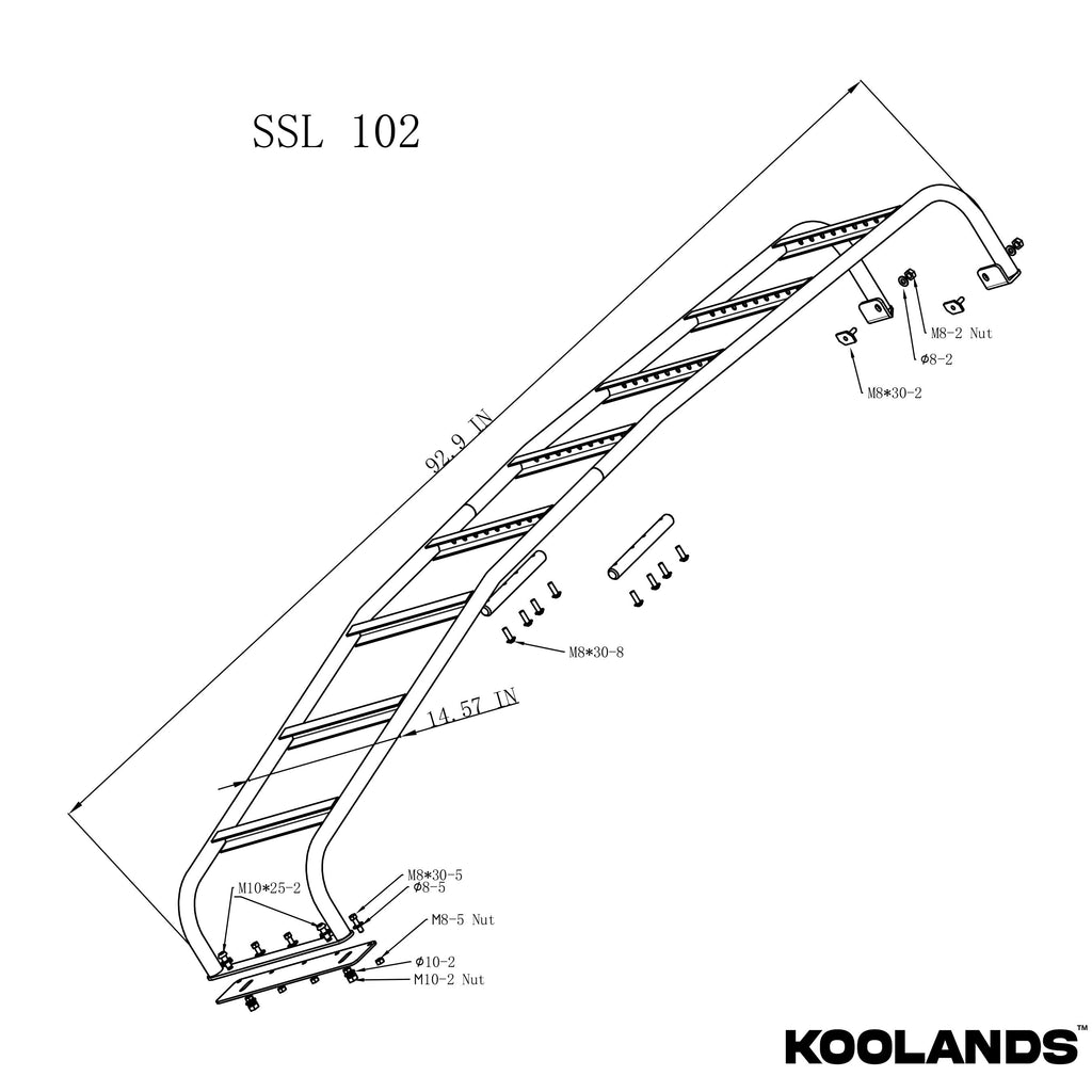 Koolands Sprinter Side Ladder