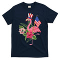 lamerica Patriotic 4th of July Flamingo American T-Shirt