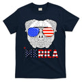 Merica 4th Of July Cool Bulldog Funny T-Shirt