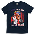 Make 4th Of July Great Again Funny Trump Drinking Beer T-Shirt