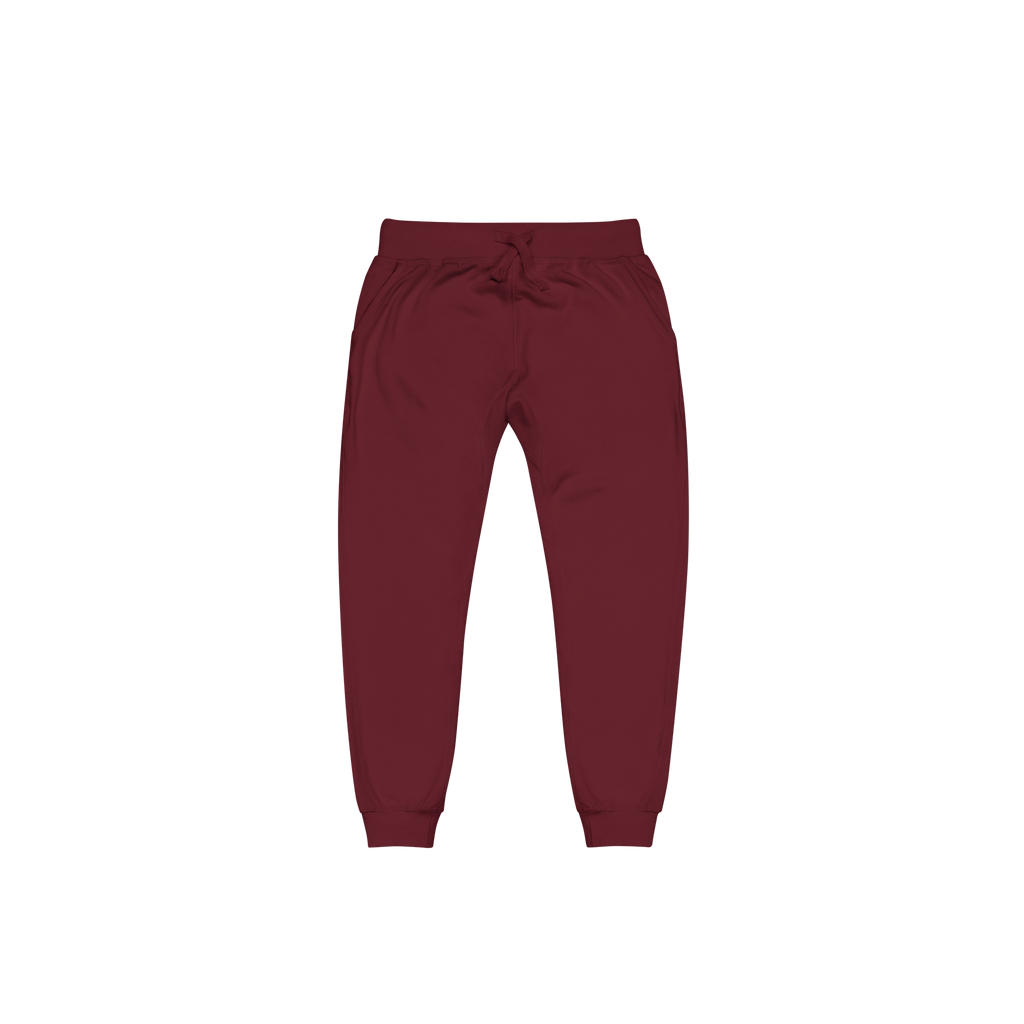 Maroon Fleece Sweatpants