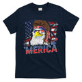 Merica Bald Eagle Mullet 4th Of July American Flag Patriotic T-Shirt