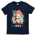 Meowica Cat 4th Of July Usa Patriotic American Flag T-Shirt