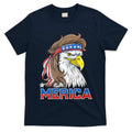 Merica Eagle Mullet 4th Of July American Flag Usa T-Shirt