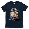 Merica Eagle USA Eagle 4th Of July Patriotic Funny Bald Eagle T-Shirt