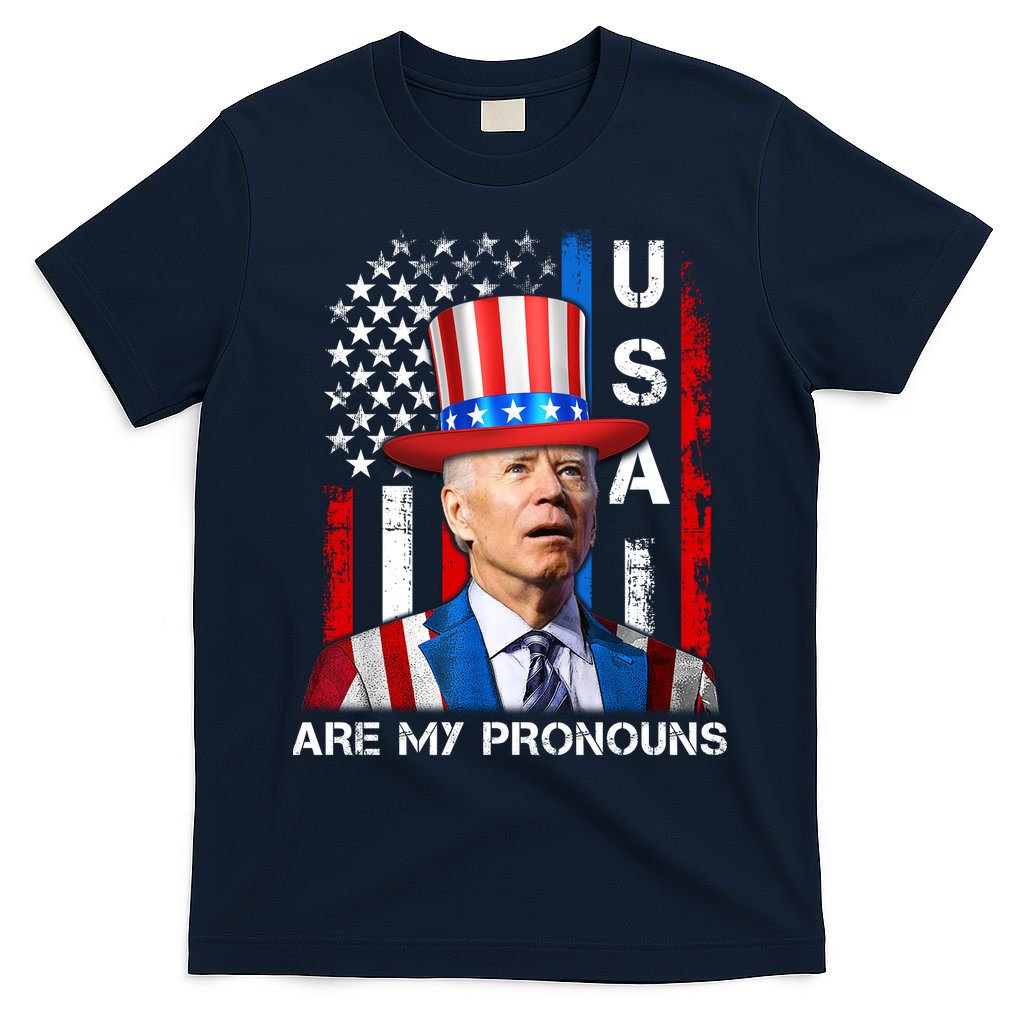 My Pronouns Are USA Joe Biden 4th Of July US American Flag T-Shirt