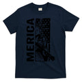 Merica Patriotic Pro Gun USA Liberty Lady 4th Of July Gun T-Shirt