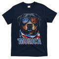 Murica Patriotic Rottweiler 4th Of July Dog T-Shirt