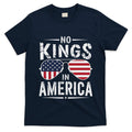 No Kings In America Sunglasses Us Flag Funny Anti Trump T-Shirt