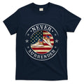 Never Surrender Gold Sneaker Donald Trump 4th Of July Gift T-Shirt