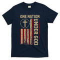 One Nation Under God Flag 4th Of July Patriotic Christian T-Shirt
