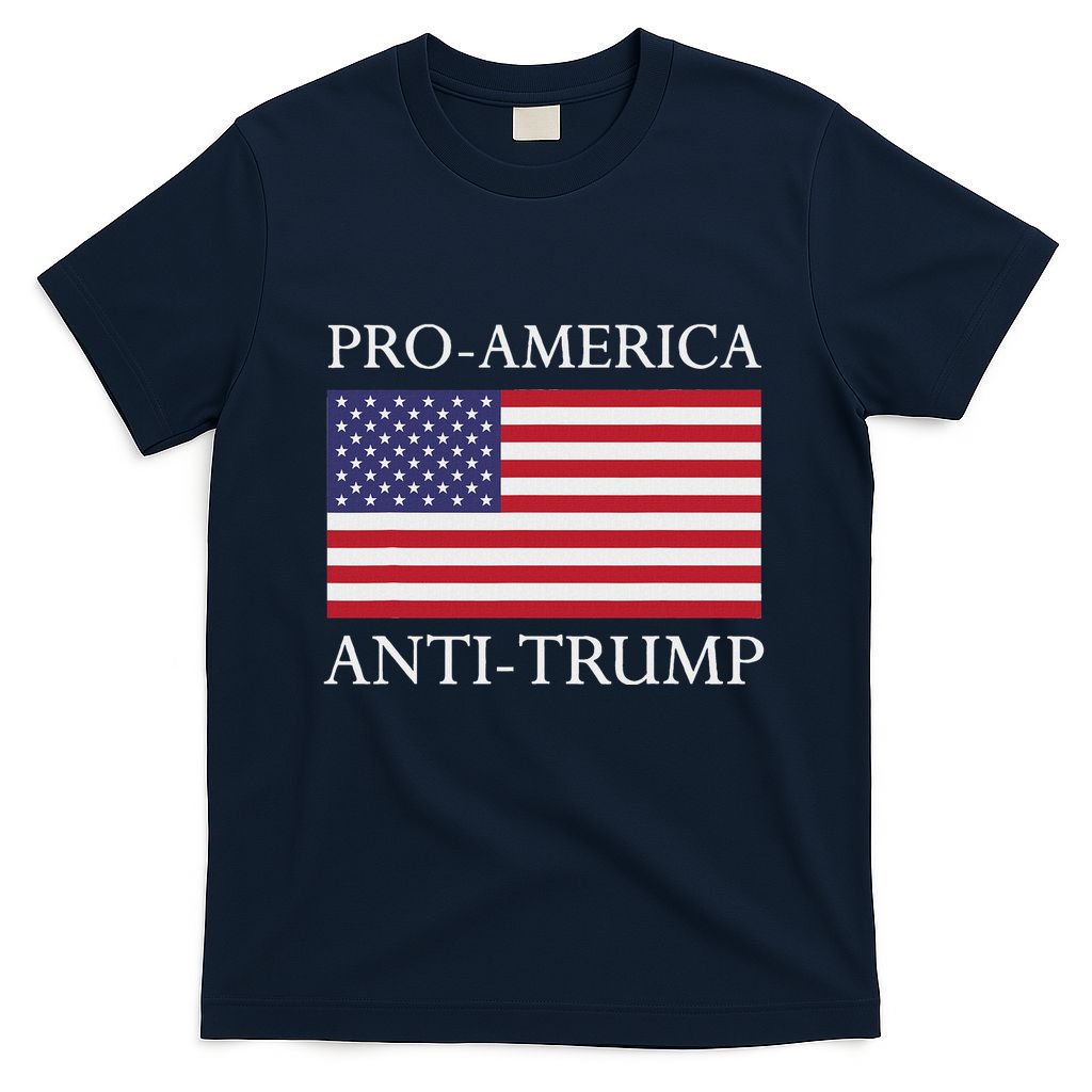 Pro America Anti Trump American Usa Flag Resist T-Shirt