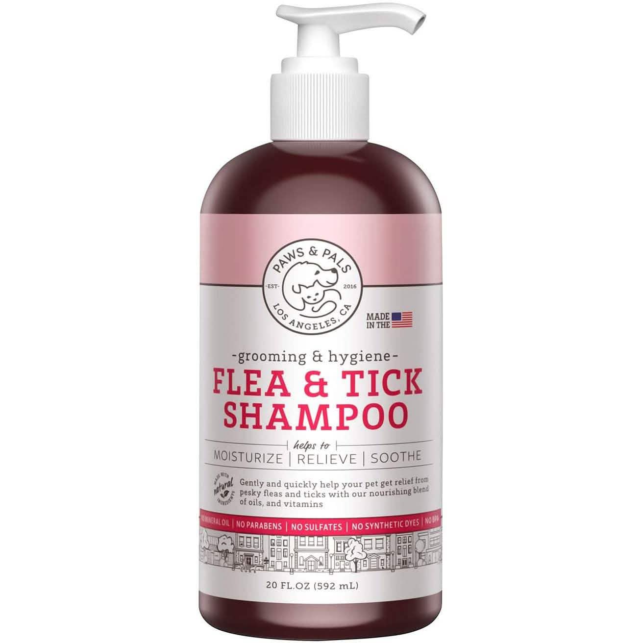 Paws & Pals Flea and Tick Shampoo for Dogs & Cats