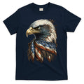 Patriotic Bald Eagle 4th Of July Men USA American Flag T-Shirt