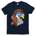 Patriotic Bald Eagle Mullet USA American Flag 4th Of July T-Shirt
