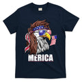 Patriotic Bald Eagle Mullet USA American Flag 4th Of July T-Shirt