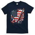 Patriotic Ice Hockey 4th Of July Usa Independence Day T-Shirt