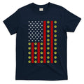 Patriotic Pickleball Player Us Flag Pickleball 4th Of July Gift T-Shirt