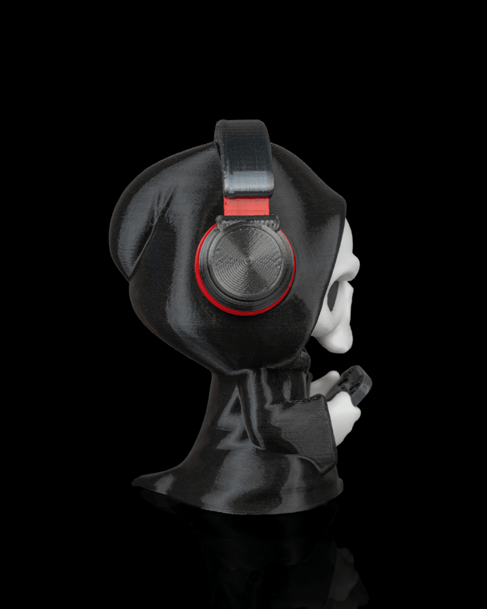 Press F - Gamer Grim Reaper Figurine (3D Printed, Multi Color or DIY)