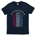 Patriotic Usa American Red White Blue Flag Jets 4th Of July Gift T-Shirt