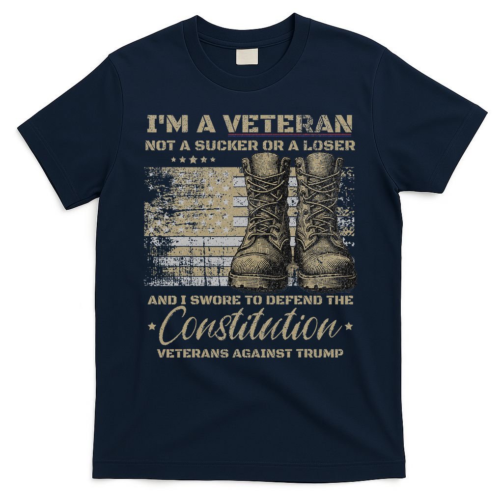 Retro Military Veterans Against Trump Bernie Protest Vintage T-Shirt
