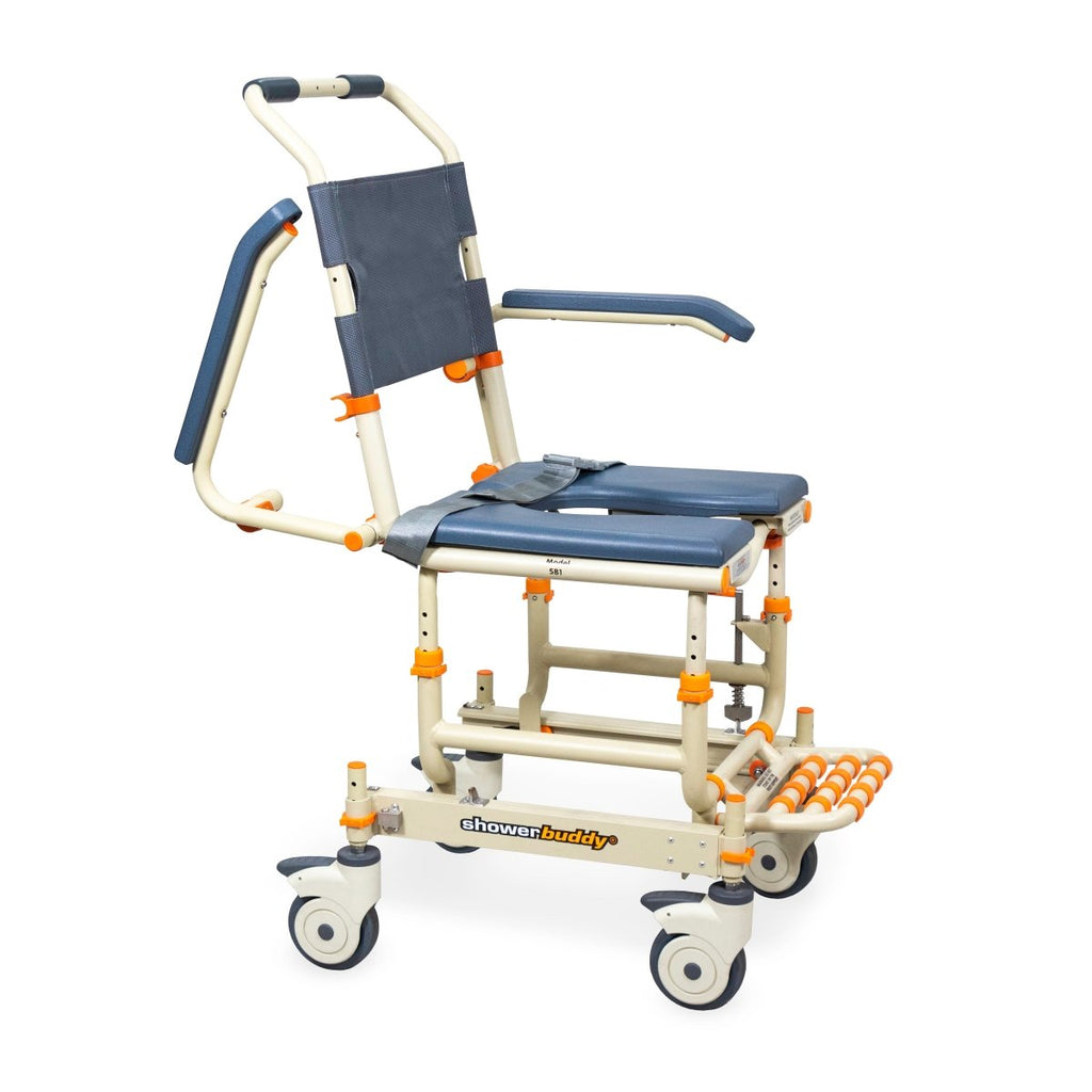 Rolling Shower Chair for Standard Showers | Gets over the threshold