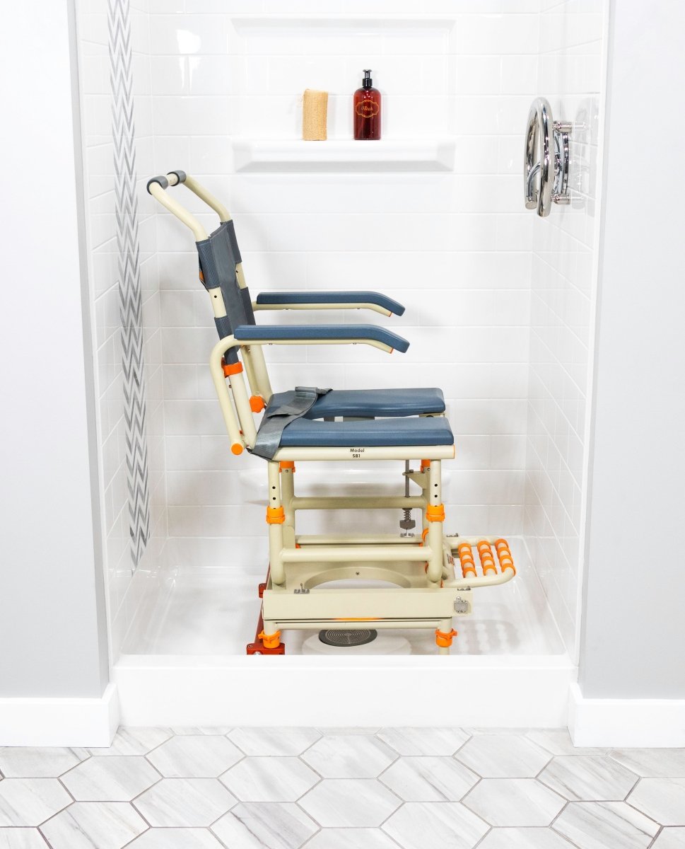 Rolling Shower Chair for Standard Showers | Gets over the threshold