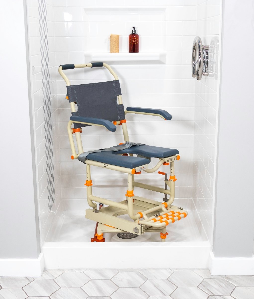 Rolling Shower Chair for Standard Showers | Gets over the threshold
